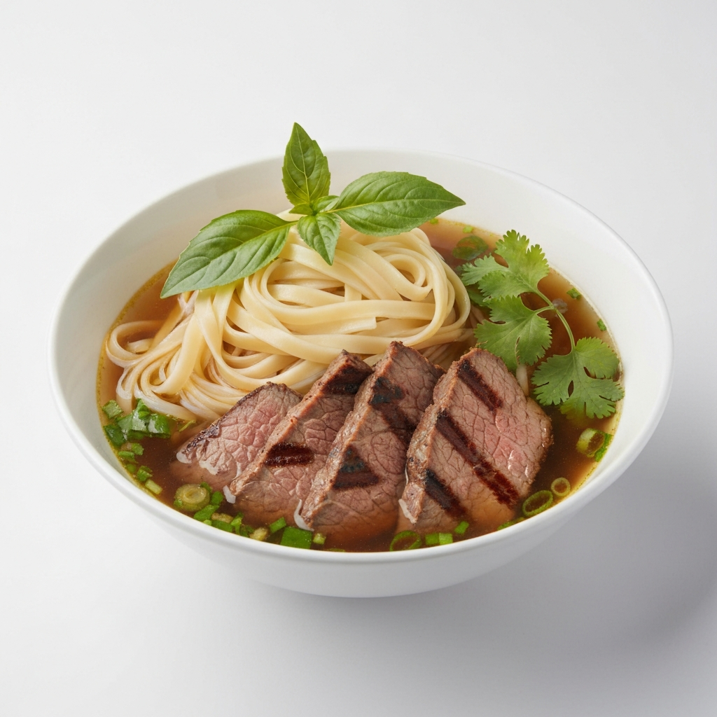 Phở bò tái
