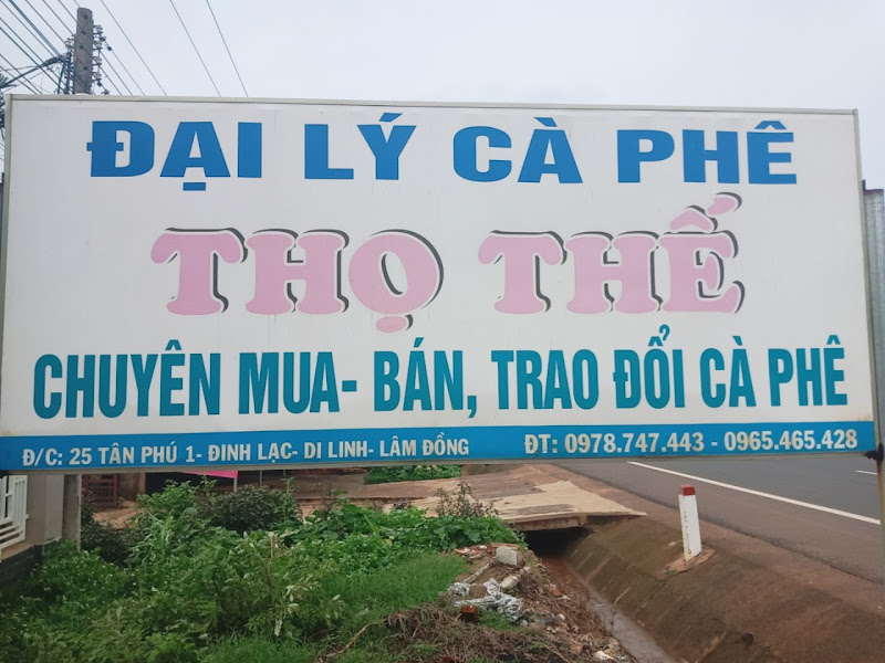 Đại lý cà phê hạt Thọ Thế - Di linh, Lâm Đồng